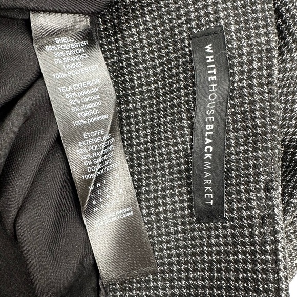 WHITE HOUSE BLACK MARKET Dress Pants THE BOOT Womens 8 Trouser Black Lined - Picture 6 of 15